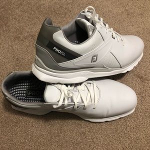 footjoy pro SL size 10.5 medium white/gray